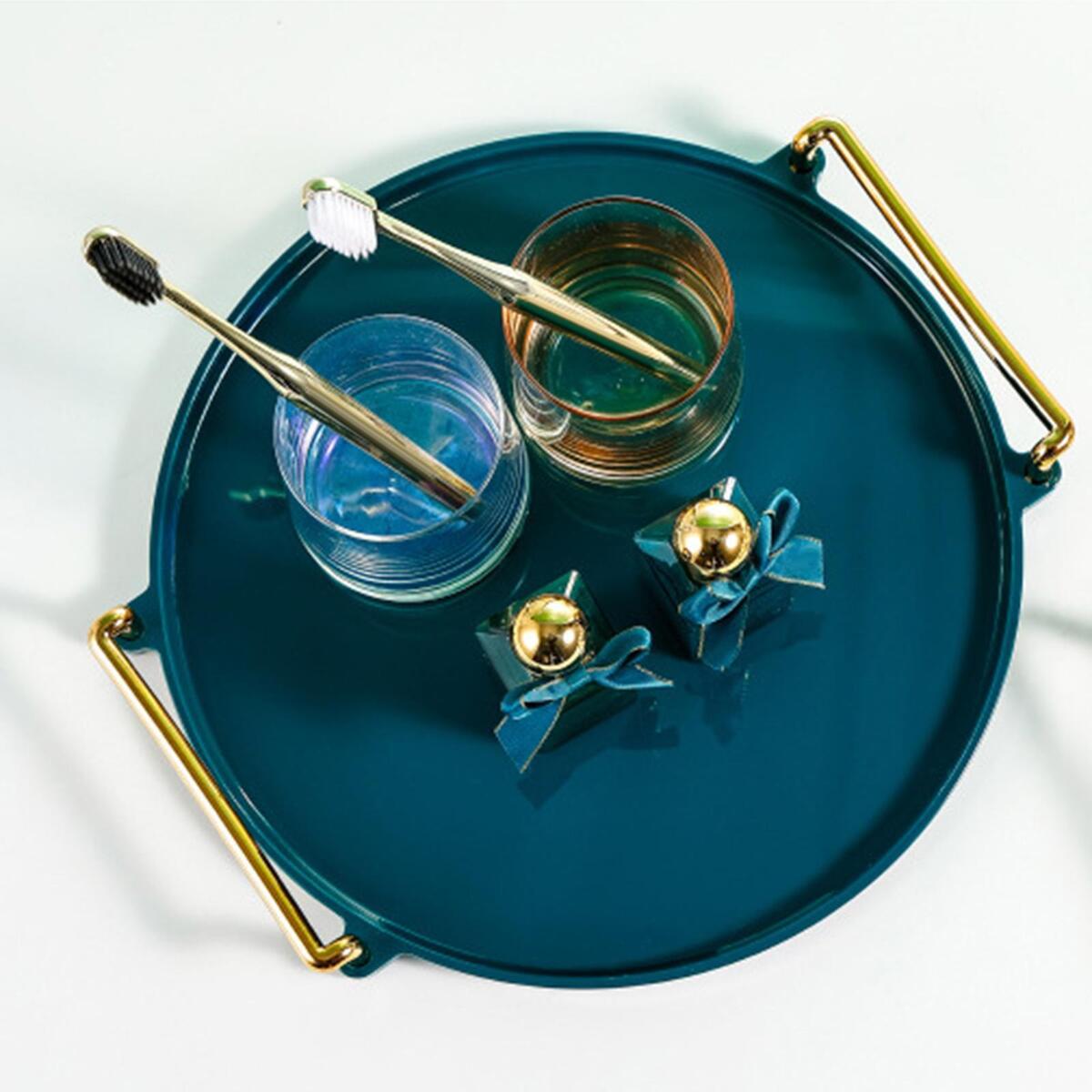Decorative Serving Tray Sturdy Reusable Plate for Bedroom Breakfast Events