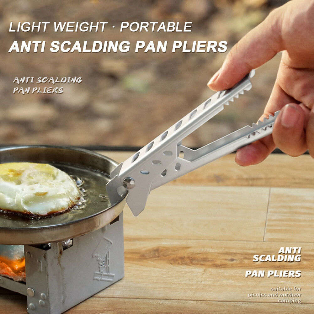 Anti-Scald Pot Pan Bowl Gripper Outdoor Camping Cookware Handle Holder Clip