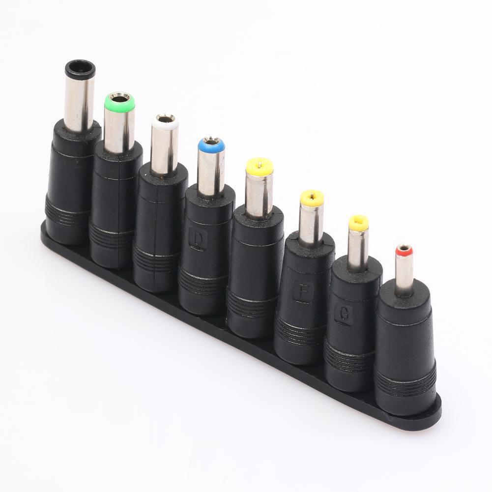 8pcs Angled Tips Universal Notebook Power Adapter Socket Plug Connector