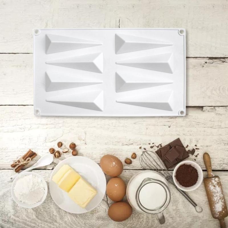 Triangular Diamond Shape Mold Craft Cake Chocolate Clay Soap Decorating Gift