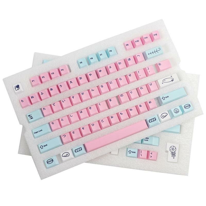 137 Keys PBT Dye Subbed Sweet Girl Japanese Key Cap Cherry Profile w/ ISO Enter