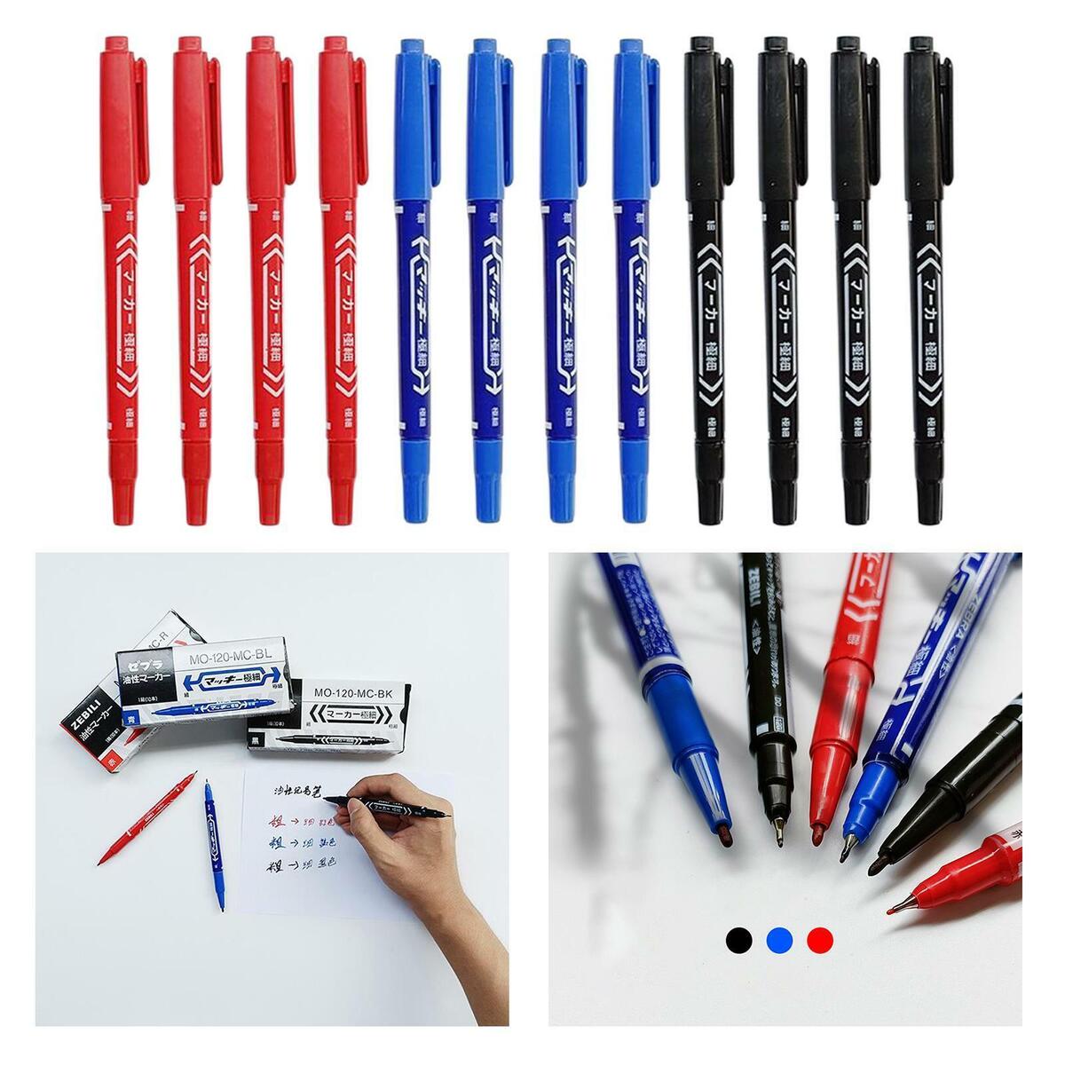12 x Dual-Ended  Waterproof  for  Coloring Journal Pen