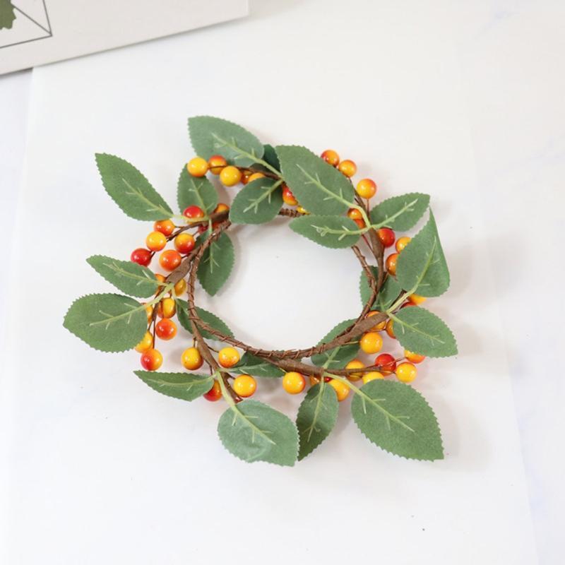 Halloween Wreath Candle Holder Home Party Church Dining Room Fireplace Ornaments