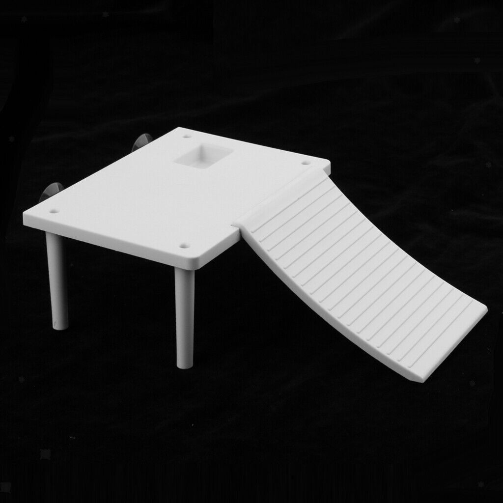 Aquarium Reptile Turtle Basking Platform Floating Island Climbing Ramp Ladder