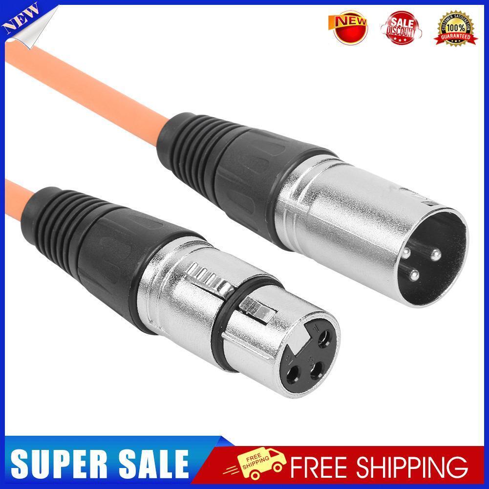 1m XLR 3Pin Cable Male to Female Shielded Microphone Wire Cord (Orange)