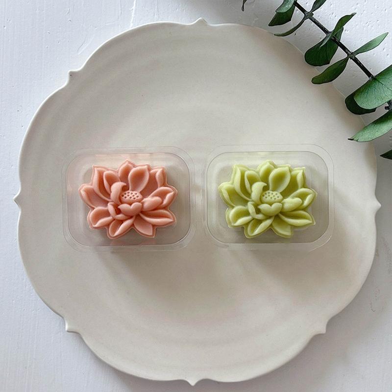 30g Moon Cake Mold Cartoon Lotus Shaped DIY Baking Molds for Mid-Autumn Festival