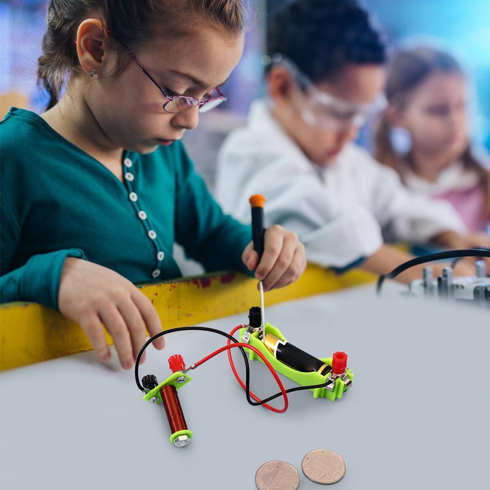 DIY Electromagnetic Experiment Material Kid Science Physics Educational Kit