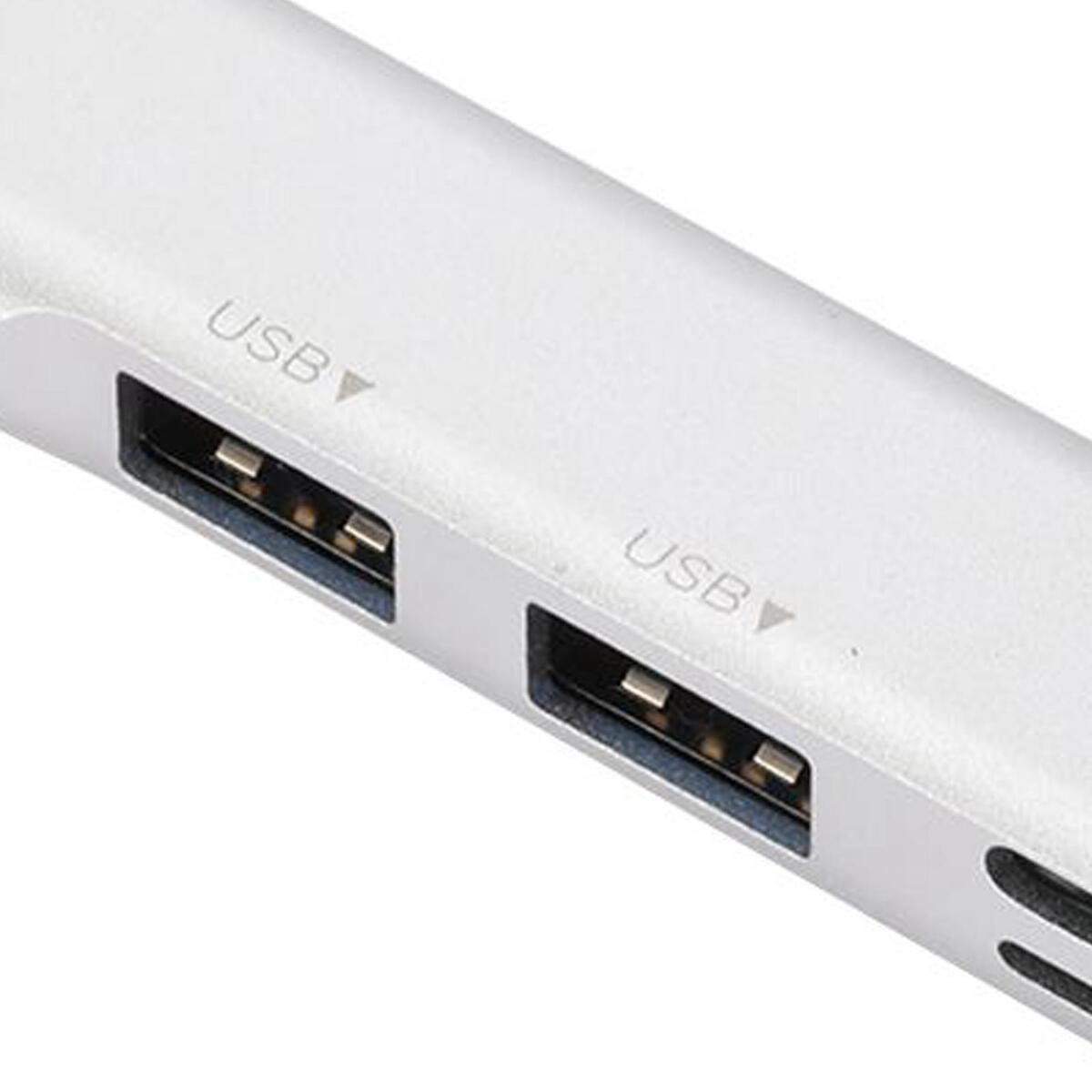 USB C Docking Station USB C Dongle with 2x USB 2.0 Compact for Home Travel