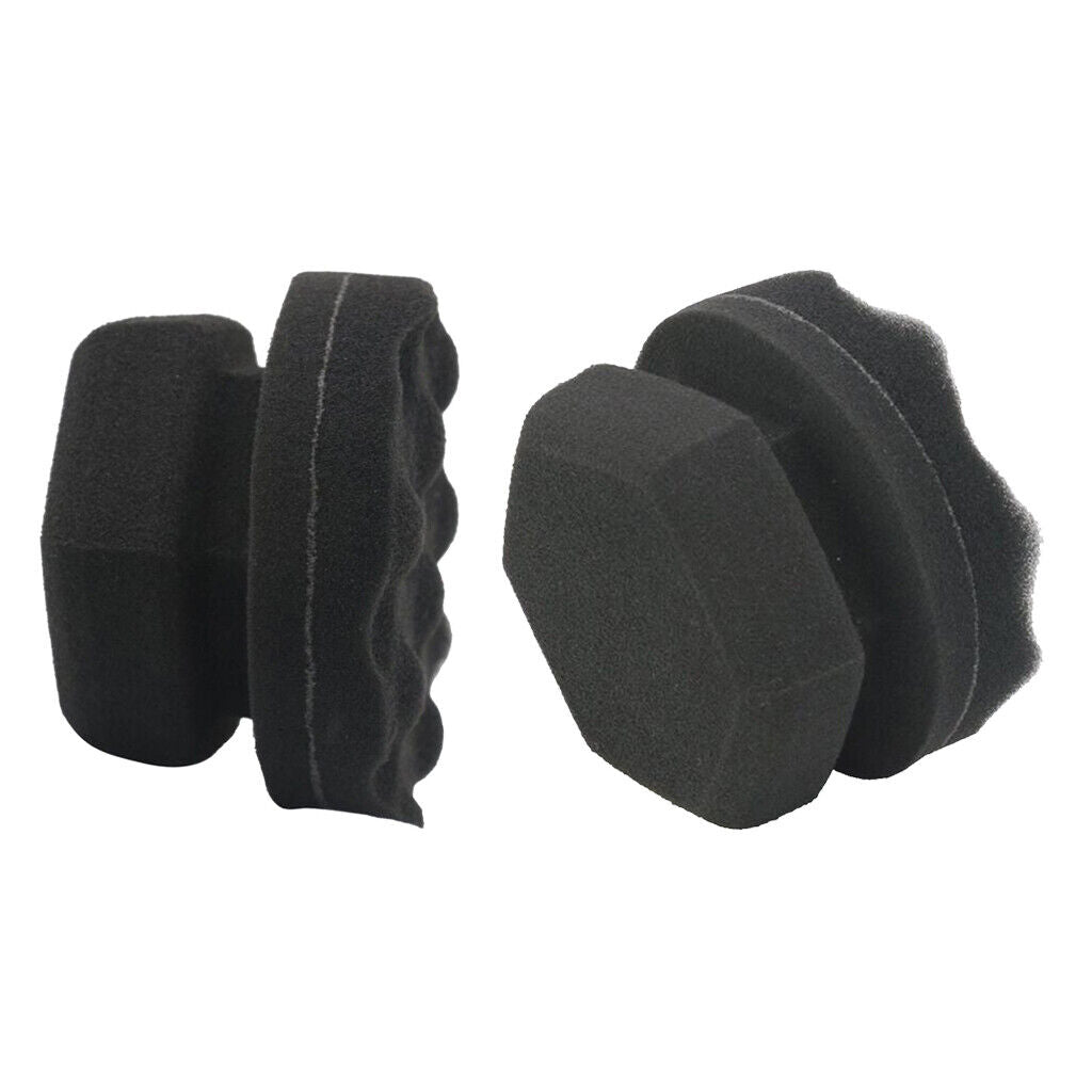 2Pcs/Set Car   Dressing Applicator  Car Sponge Pad Polisher
