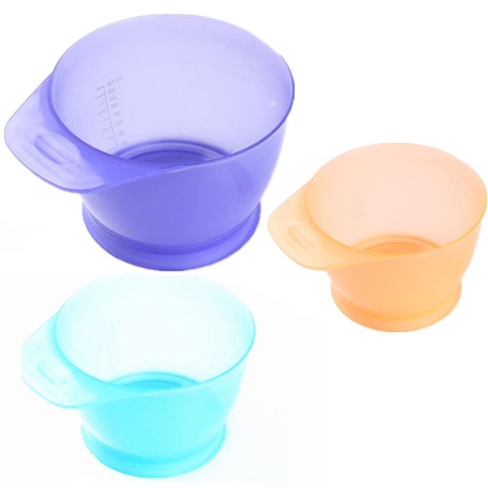 Hair Styling Tool Plastic DIY Hair Dye Hair Color Mixing Bowl Measuring Bowl