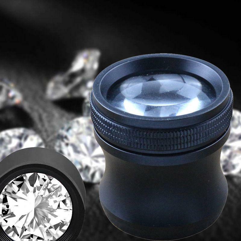 Pocket Size 20X Magnifier Jwellery Diamond magnifying glass 20 x 40 Loupe 40mm