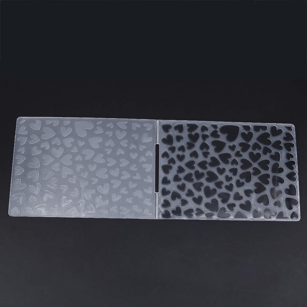 Love Heart Pattern DIY Plastic Scrapbook Embossing Template Cake Stencils