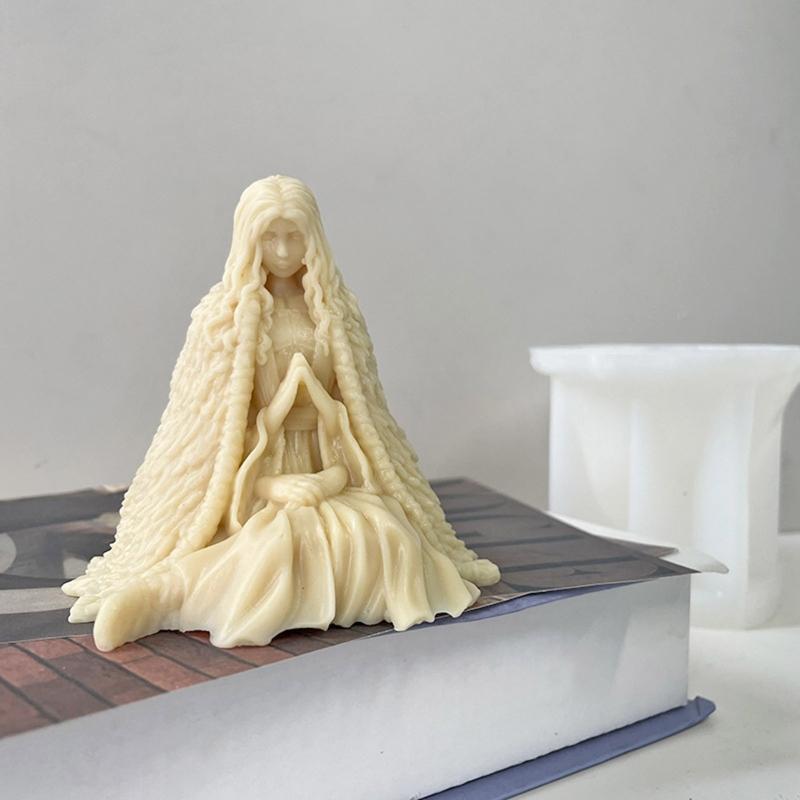 Halloween Witch Candle Mold for DIY Candle Plaster Decor Halloween Party Favors
