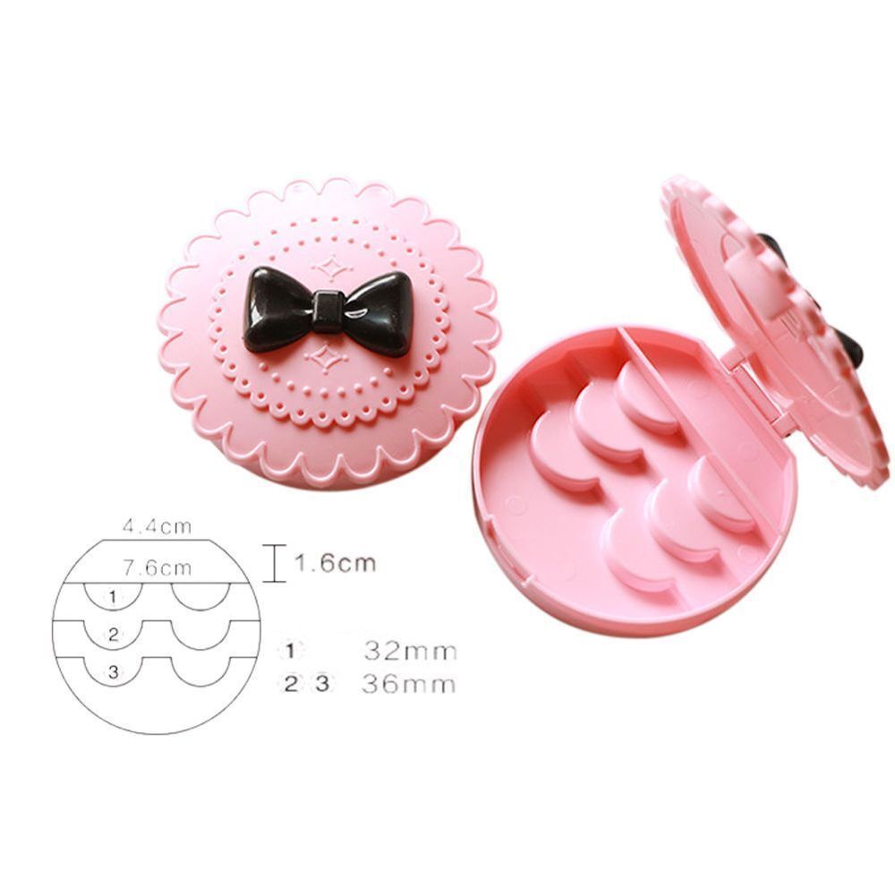 Beauty Bowknot Acrylic Makeup Tool Organizer Lashes Storage False Eyelash Box