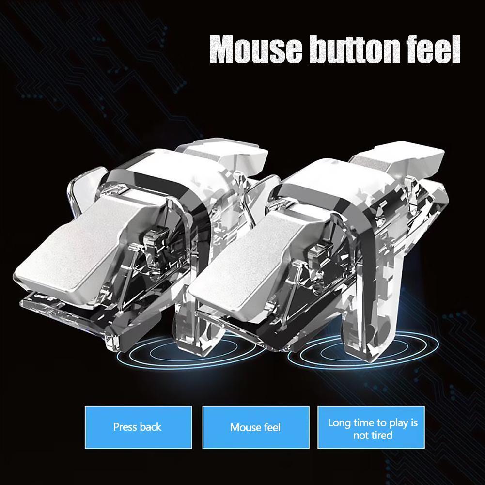 2Pcs X7 Mouse Feel Game Controller Joystick Trigger Gamepad Handle for PUBG