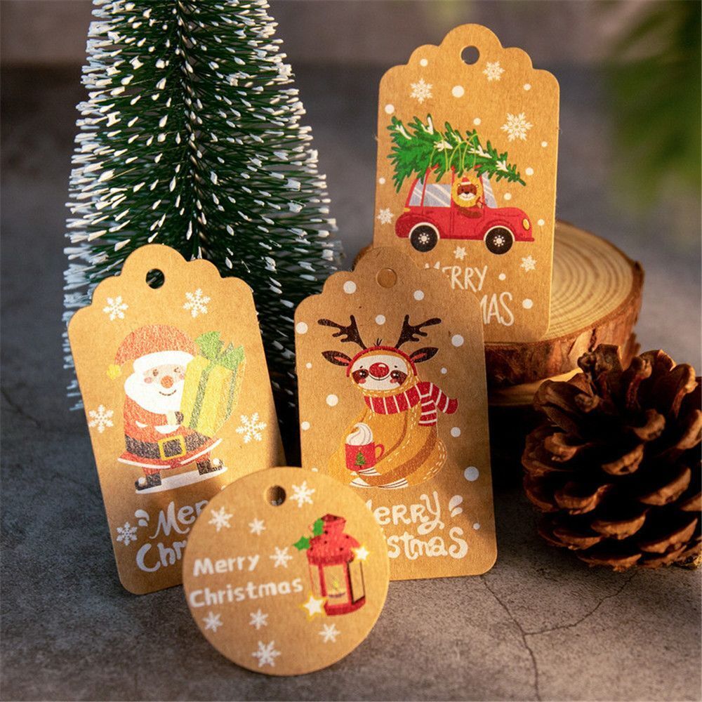 Supplies Kraft Paper Kraft Tag Hang Tags Christmas Labels Gift Wrapping