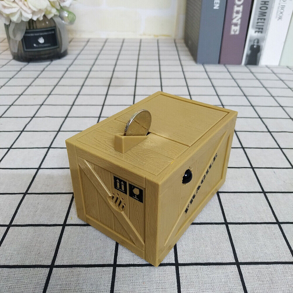 Hand Coin Box Steal Money Automated Thief Piggy Bank Electronic Saving Box