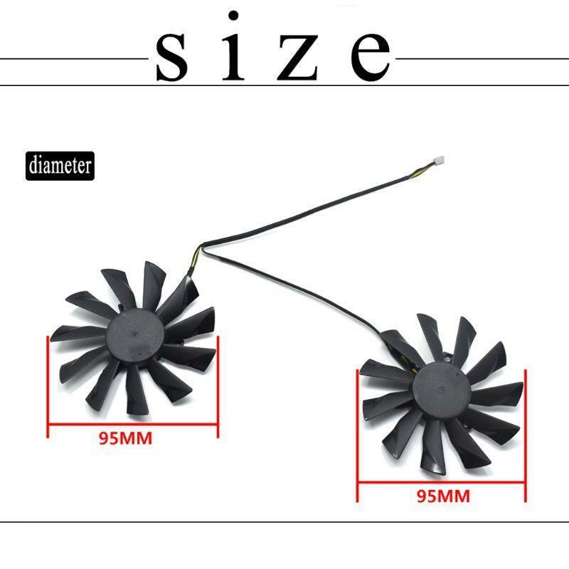 PLD10010B12HH 95mm GTX780Ti 780 750Ti 660 760 Fan 40mm 12V 0.40A 4Pin for MSI R9