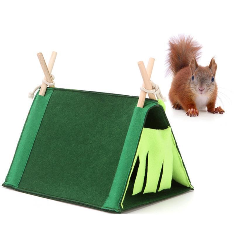 Animal Hideout Tent Breathable Pet Supplies 16.5x10.2x11.8in Guinea Pig Hideout