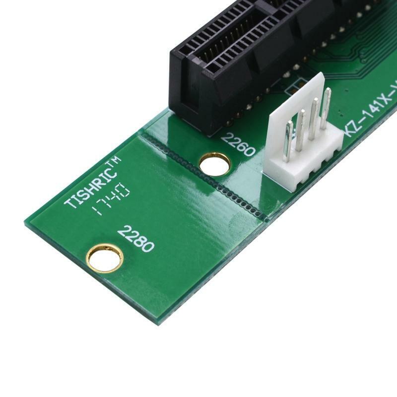 M2 NVME to PCIe X4 Converter with4 Pin Cable For PCI Express x1 to x16 Adapter
