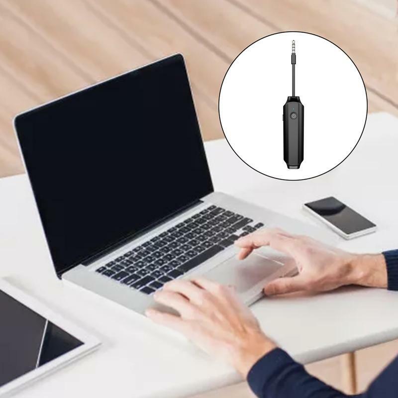 3 In 1 Audio Receiver Transmitter Wireless USB Dongle Adapter w/ Mic for Speaker