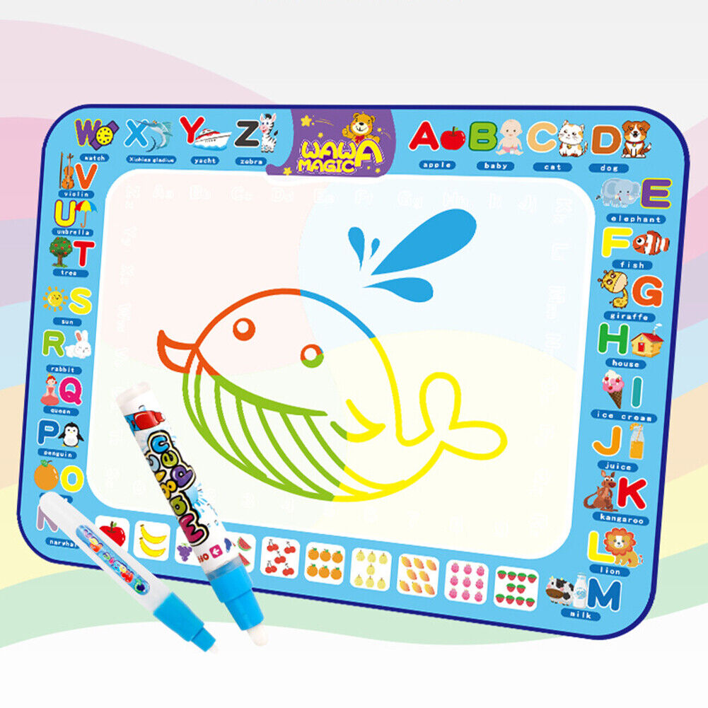 Super Large Magical Kids Water Canvas Drawing Pad Coloring Doodle Mat (B)