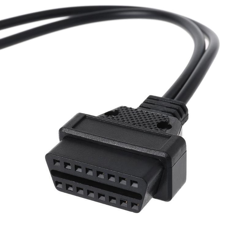2X2 16 Pin Female OBD2 Diagnostic Connector VAG Adapter Cable Fit for Audi Skoda