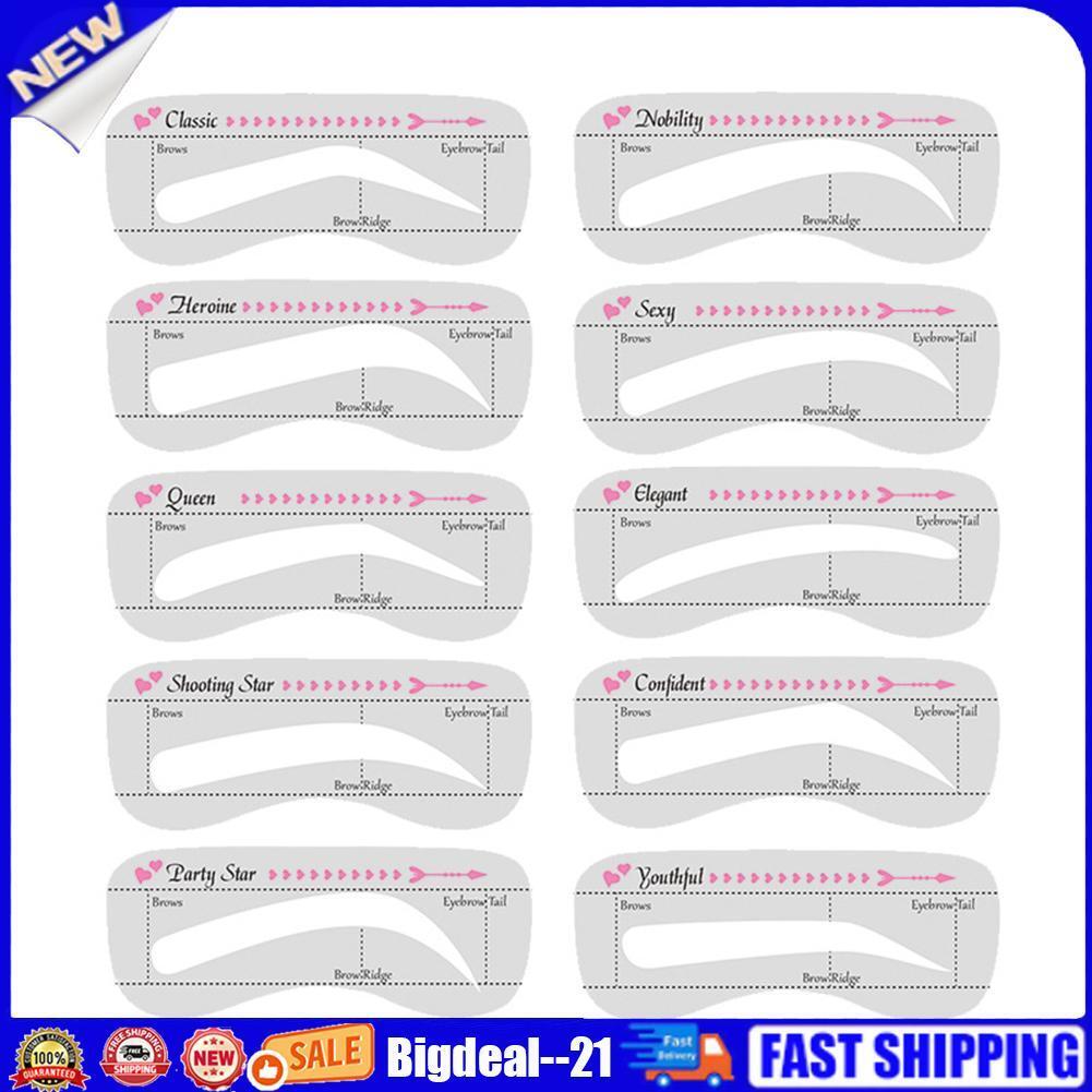 Eyebrow Stencil Grooming Shaper Durable Template Makeup Tools for Women