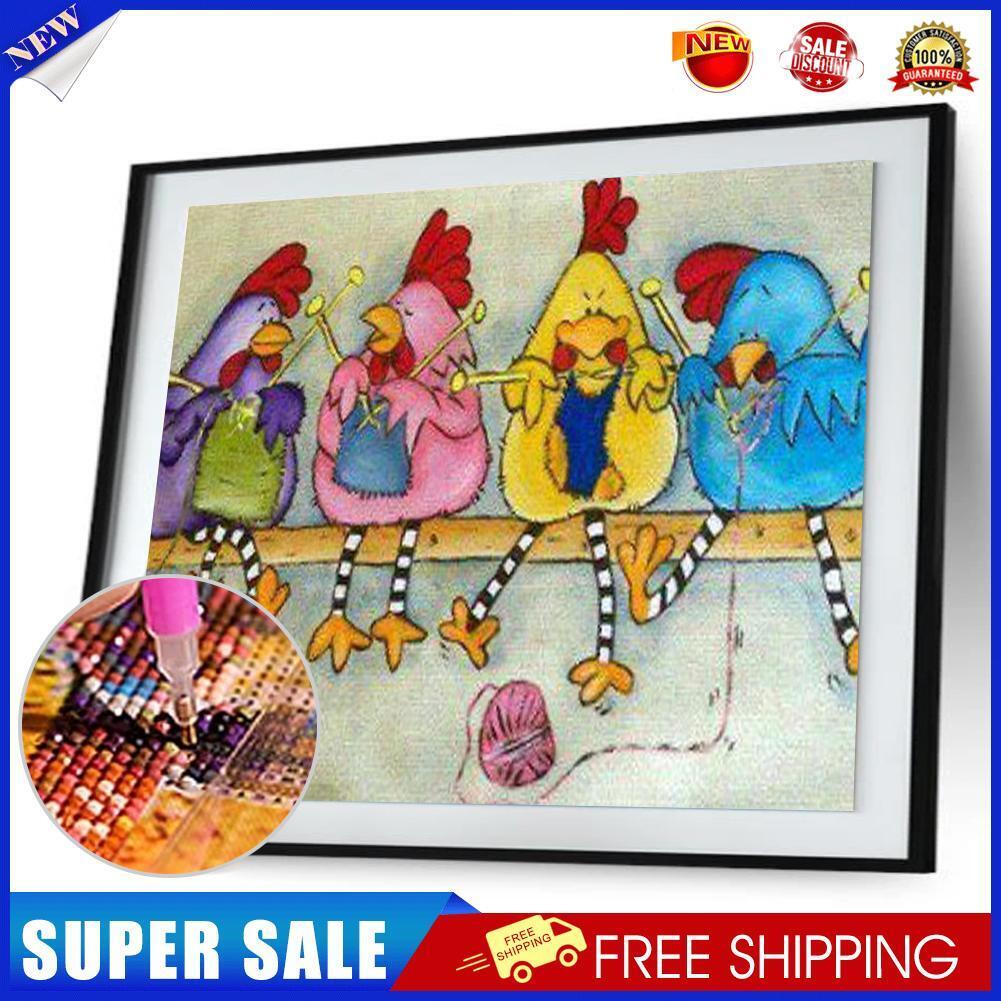 Chicken 5D Full Drill Diamond Painting Embroidery DIY Cross Stitch Decor