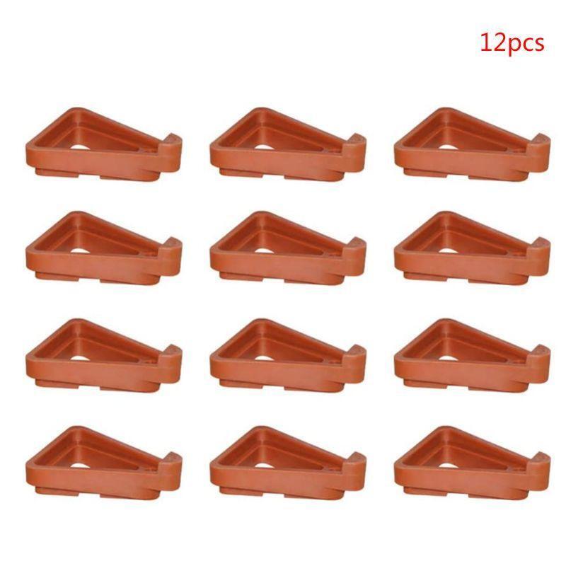 12pcs Garden Plant Flower Pot Feet Stand Invisible Risers Toes Lifters Triangle