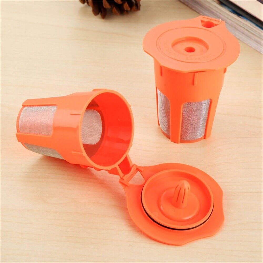 2pcs Refillable Orange K-Carafe Filters For Keurig 2.0 Coffee Maker i Cafilas