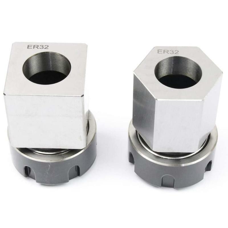 2x/Set ER-32 Collet Chucks Block Set Square and Hex Workholding Holder for CNC
