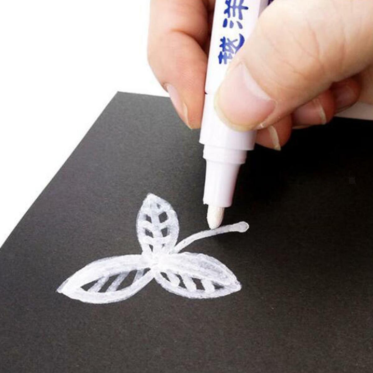 12x Permanent Paint Marker Pen   4.5mm Paint Markers Many Colours