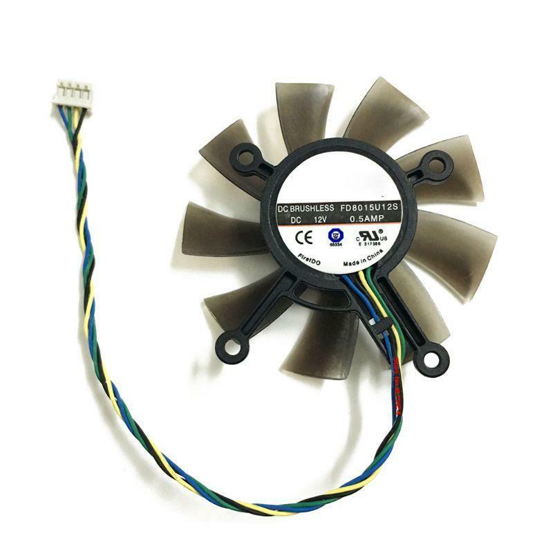 75MM FD8015U12S DC12V 0.5AMP 4PIN Cooler Fan For GTX 560 GTX550Ti HD7850 Video