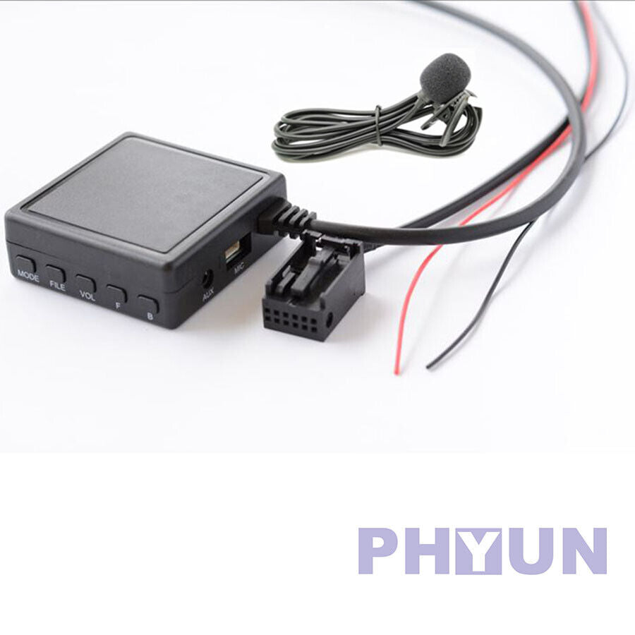 1x Car AUX-IN Bluetooth Wireless Stereo Cable Adapter For BMW X3 X5 Z4 E83 E85