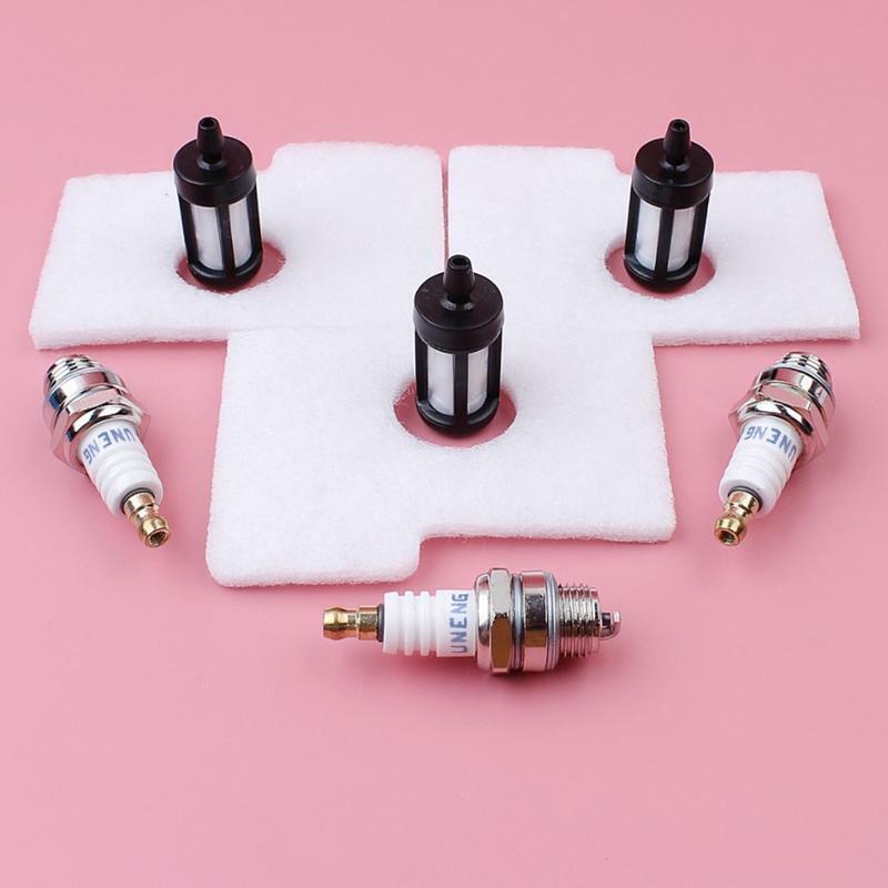 Air Filter Service Fuel Filter & Spark Plug Kit Lawn Mower Replacement Parts Set