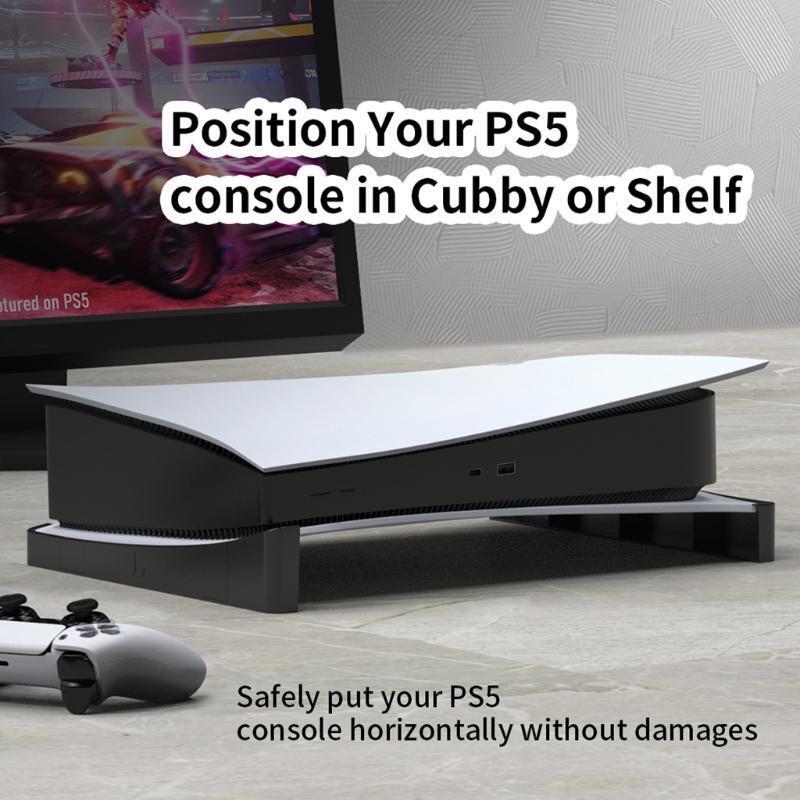 Horizontal Storage Rack for PS5 Host Rack Storage Holder Stand Lay the Stand