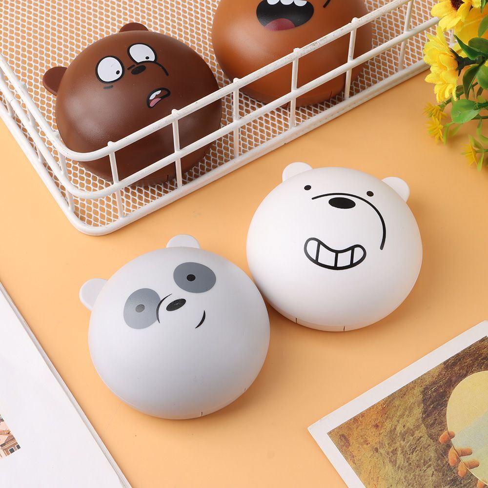 shape Cute DIY Mirror Lens Case Travel Holder Contact Lens Box Soaking Storage