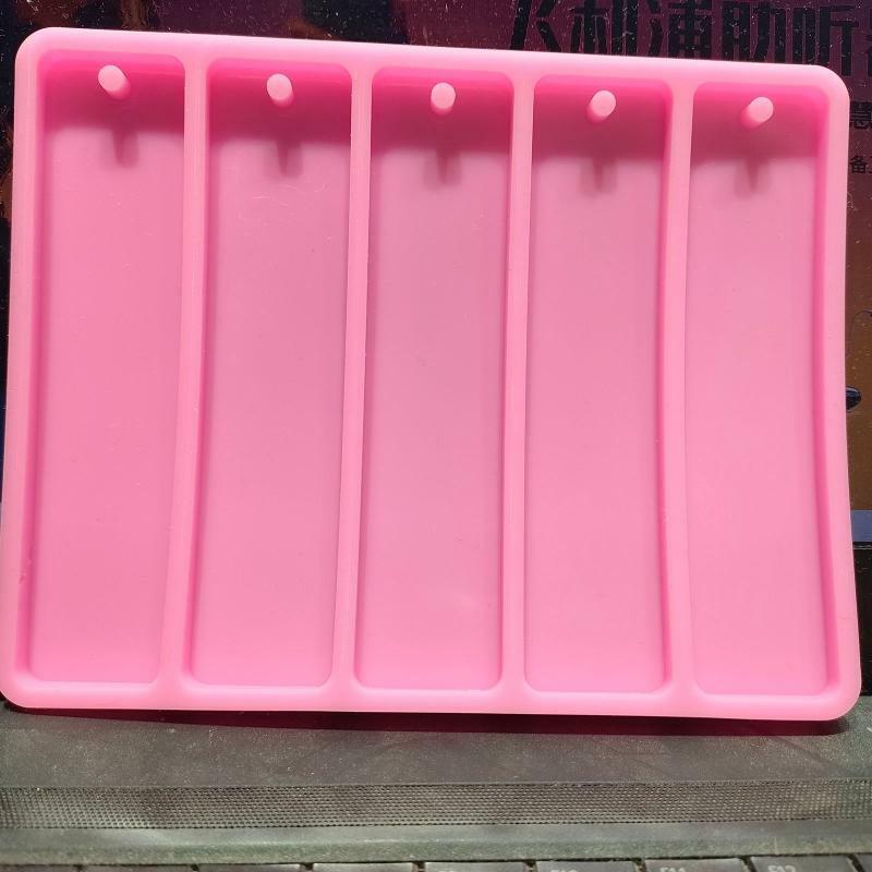 5 in 1 Rectangle Silicone Bookmark Mold DIY Bookmark Mold Making Epoxy DIY Craft
