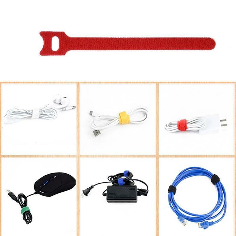 50Pcs Cable Winder for Earphone Data Cord Charger Line Desk Cable Holder Straps