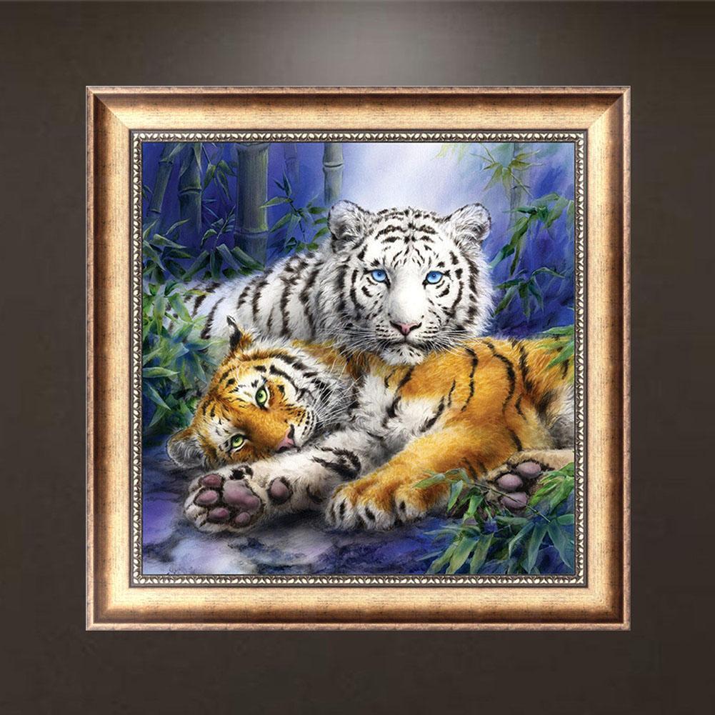 5D DIY Tiger Diamond Painting Embroidery DIY Craft Cross Stitch Home Decor