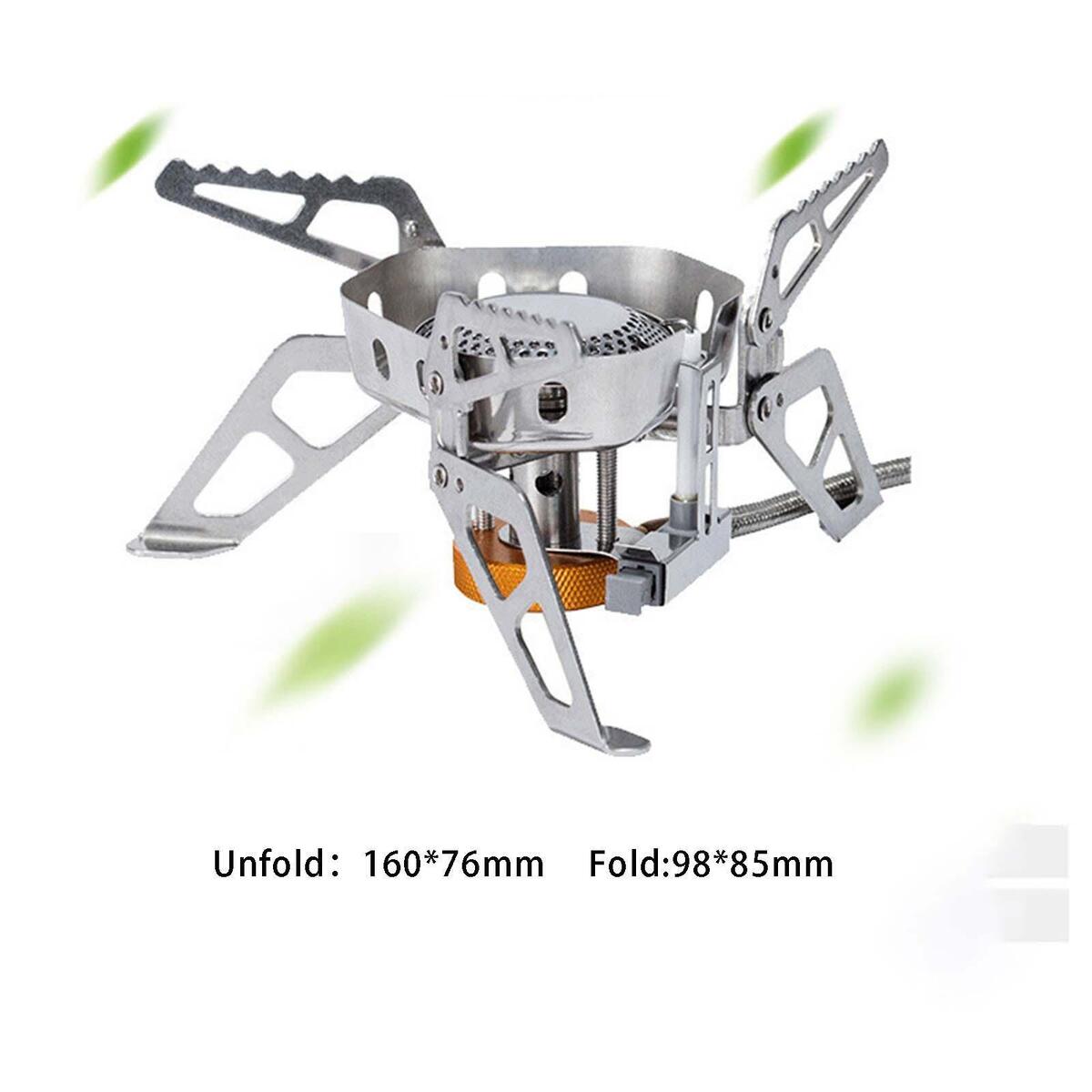 2600W Camping Gas Stove Windproof Camp Stove for Outdoor Backpacking Travel
