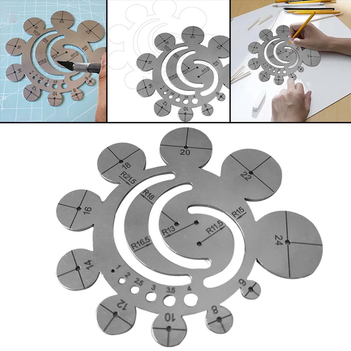 Cutting Ruler  Cutting Template Circle Drawing for Craft