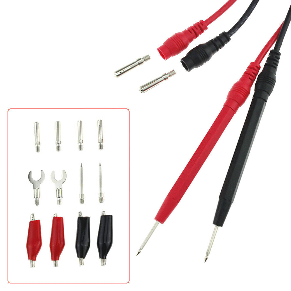 16pcs/ Set Multifunction Multimeter Alligator Probe Silicone Test Lead Tool