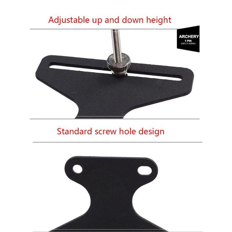 Iron Archery Metal Bow Sight Goal T Shape Arrow Sight for Recurve Bow Universal