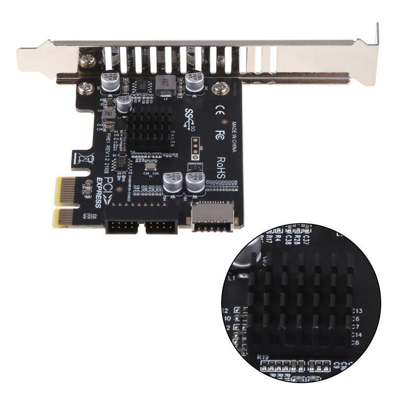 PCI Express Card PCI-E to USB3 Type-E Front Panel Type-C 19P 20P Expansion Card