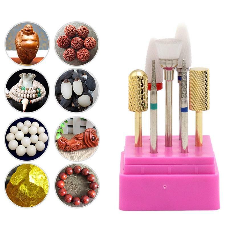 Combined Milling Cutters Set for Manicure Tungsten Steel Ceramic Nail Drill Bits