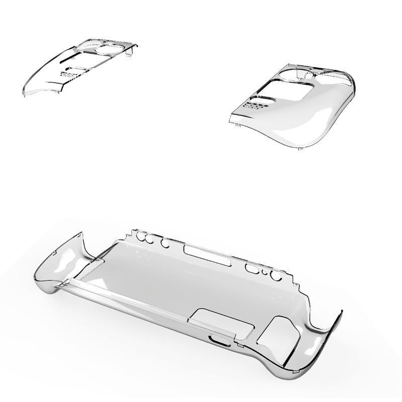 Clear Split Crystal Hard Case Full Coverage Protective Cover Skin for Steam Deck