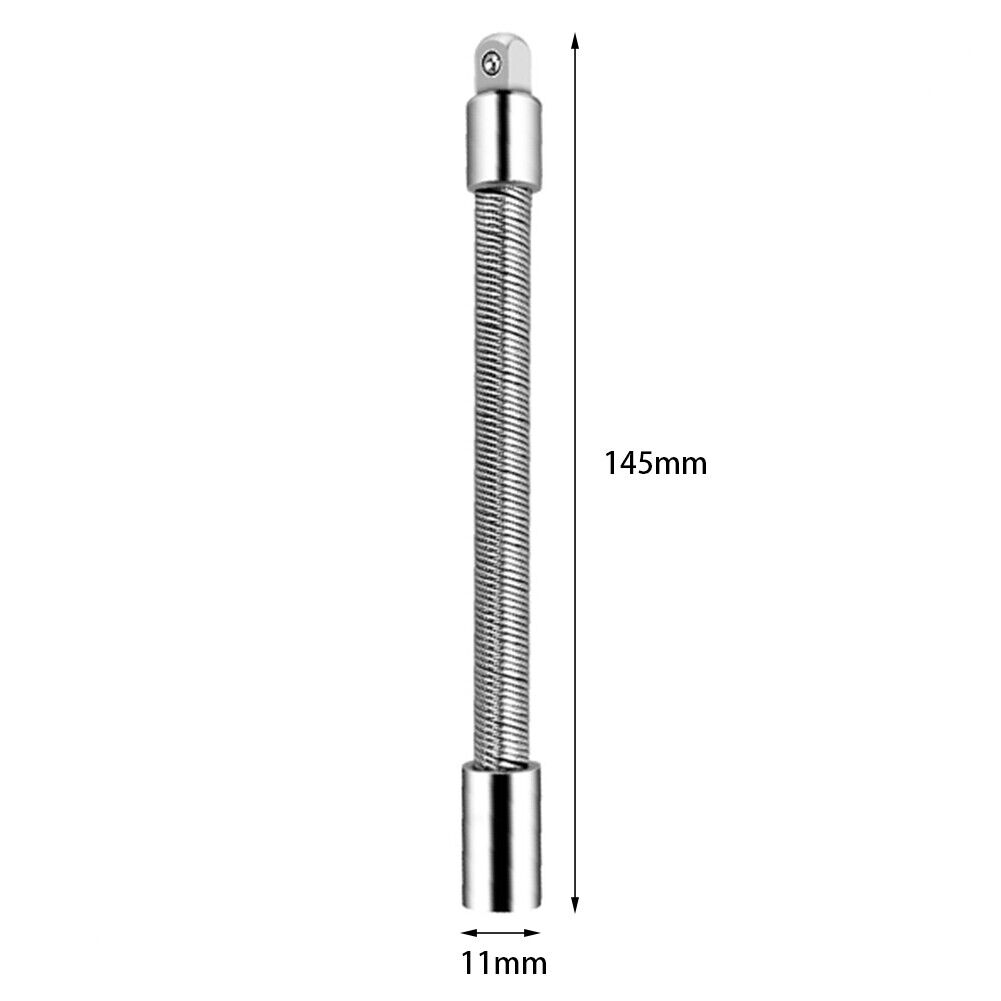 Flexible Electric Drill Bit Extension Spring Rod Screwdriver Extender (1/4)