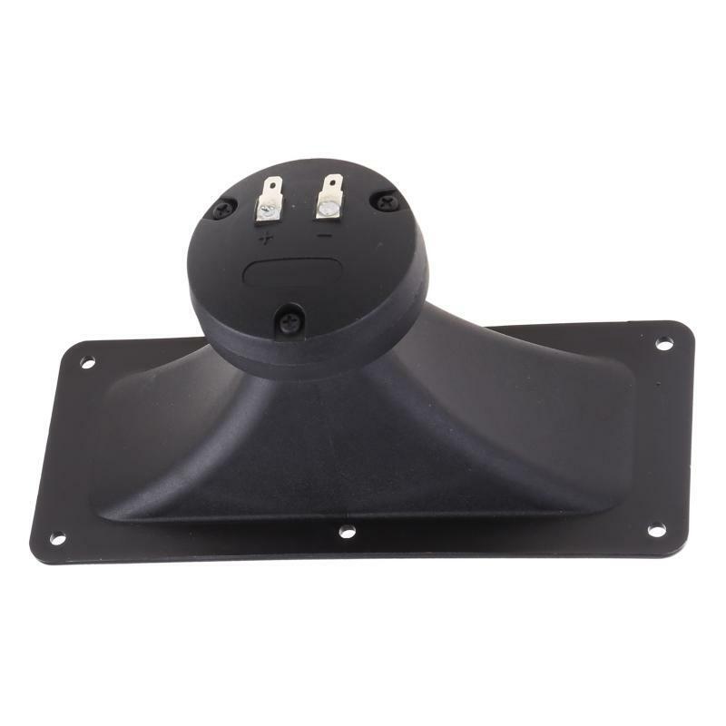 2pcs Black Piezoelectric Tweeter Piezo Tweeter Horn Rectangle Audio Speakers